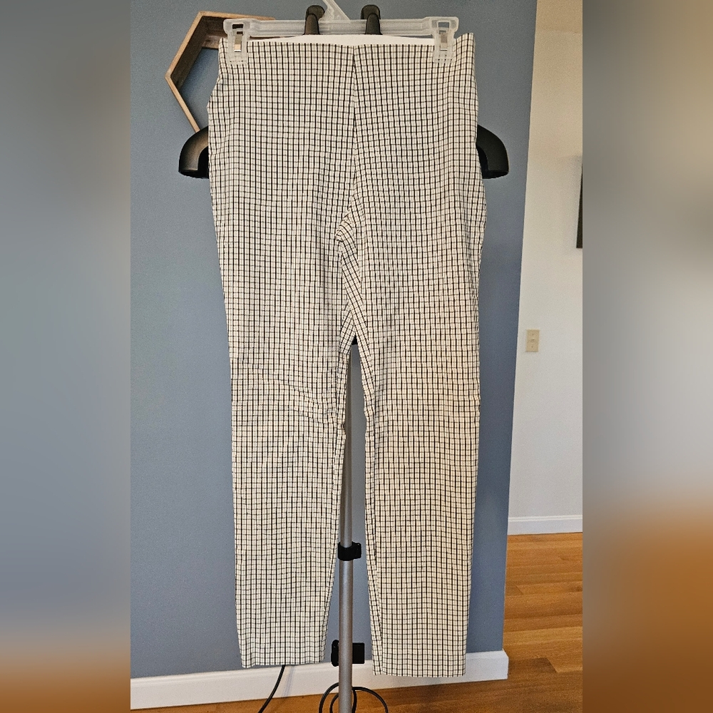 WHITE,GREEN,MINT GREEN PLAID PANTS SIZE 2-